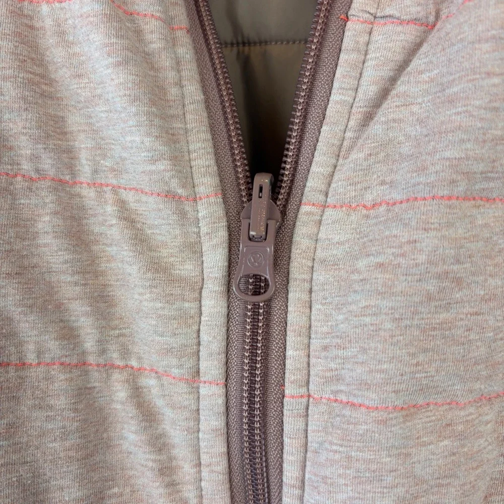 Lululemon The Bomb Bomber Reversible Jacket Womens 12 Bark Berry Rose Pink